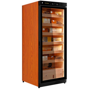 Vincellar C330A-CABR 花梨棕箱體/加拿大雪松木層架 恆溫雪茄櫃 (6層, 800-1200支)